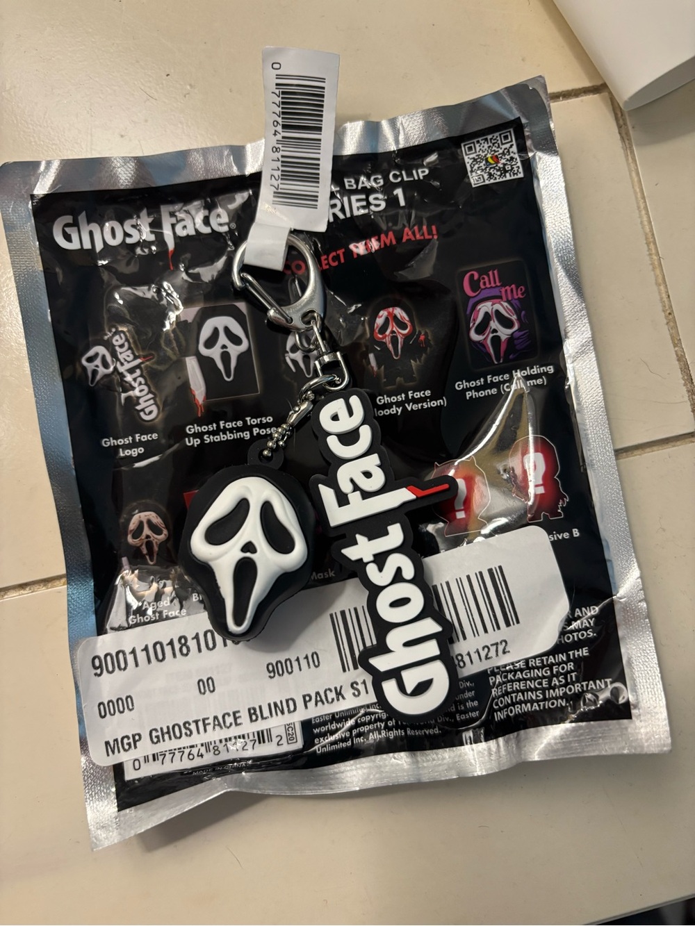Spirit Ghost Face Logo Blind Bag Keychain Clip